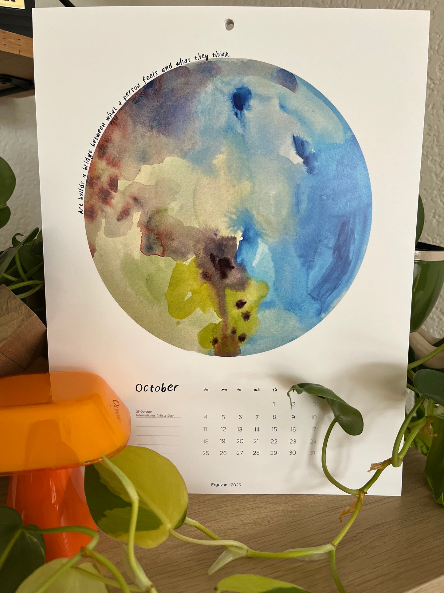 Erguvan Wall Calendar 2026