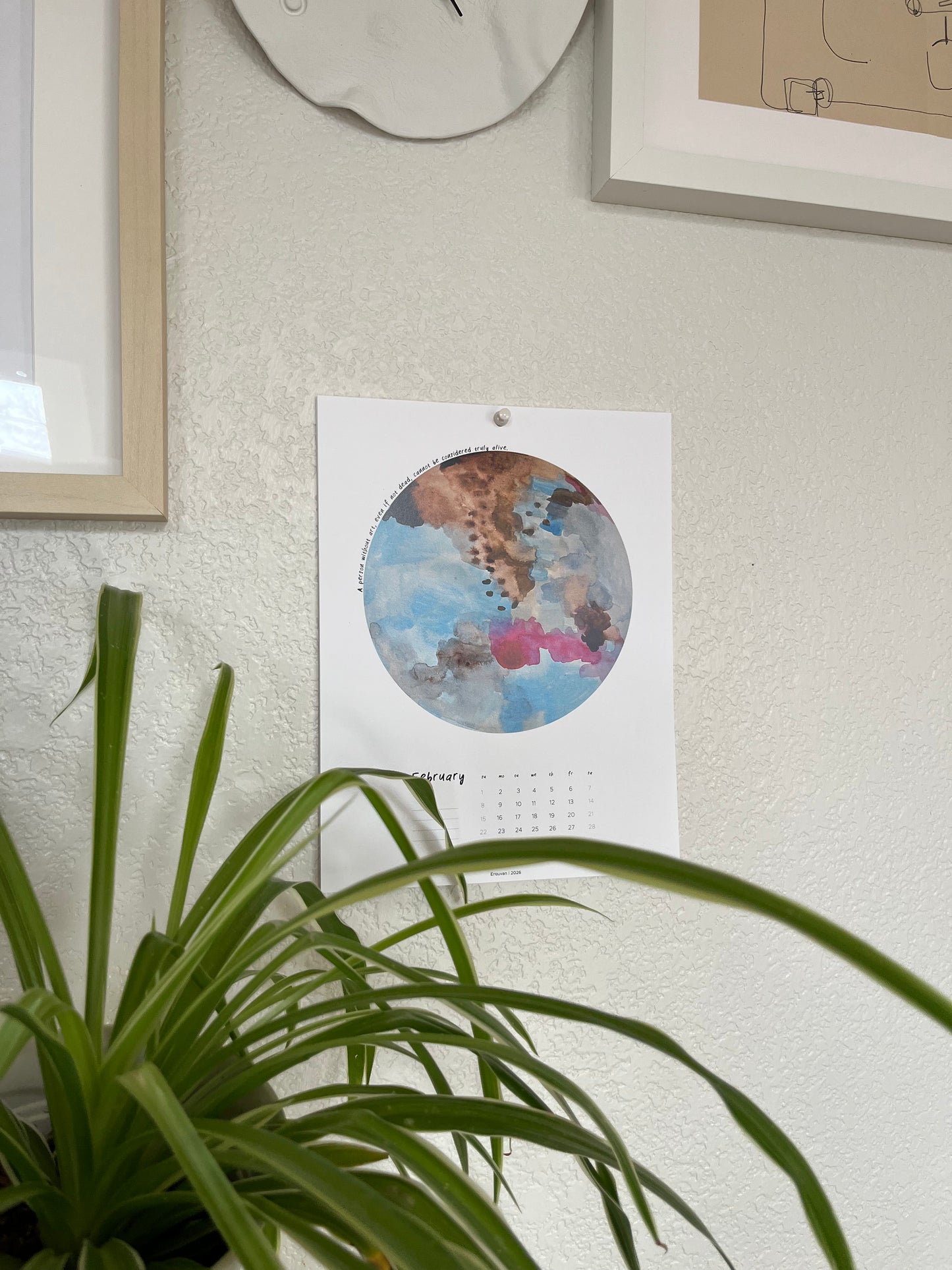 Erguvan Wall Calendar 2026