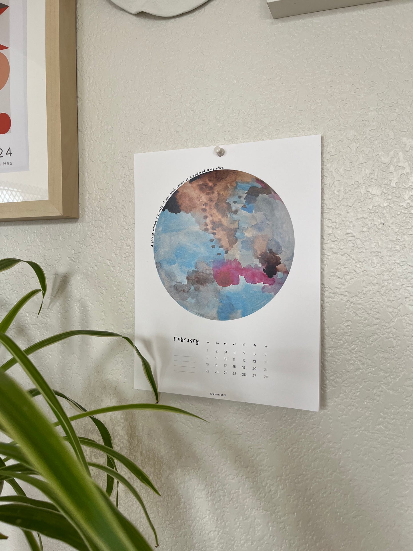 Erguvan Wall Calendar 2026